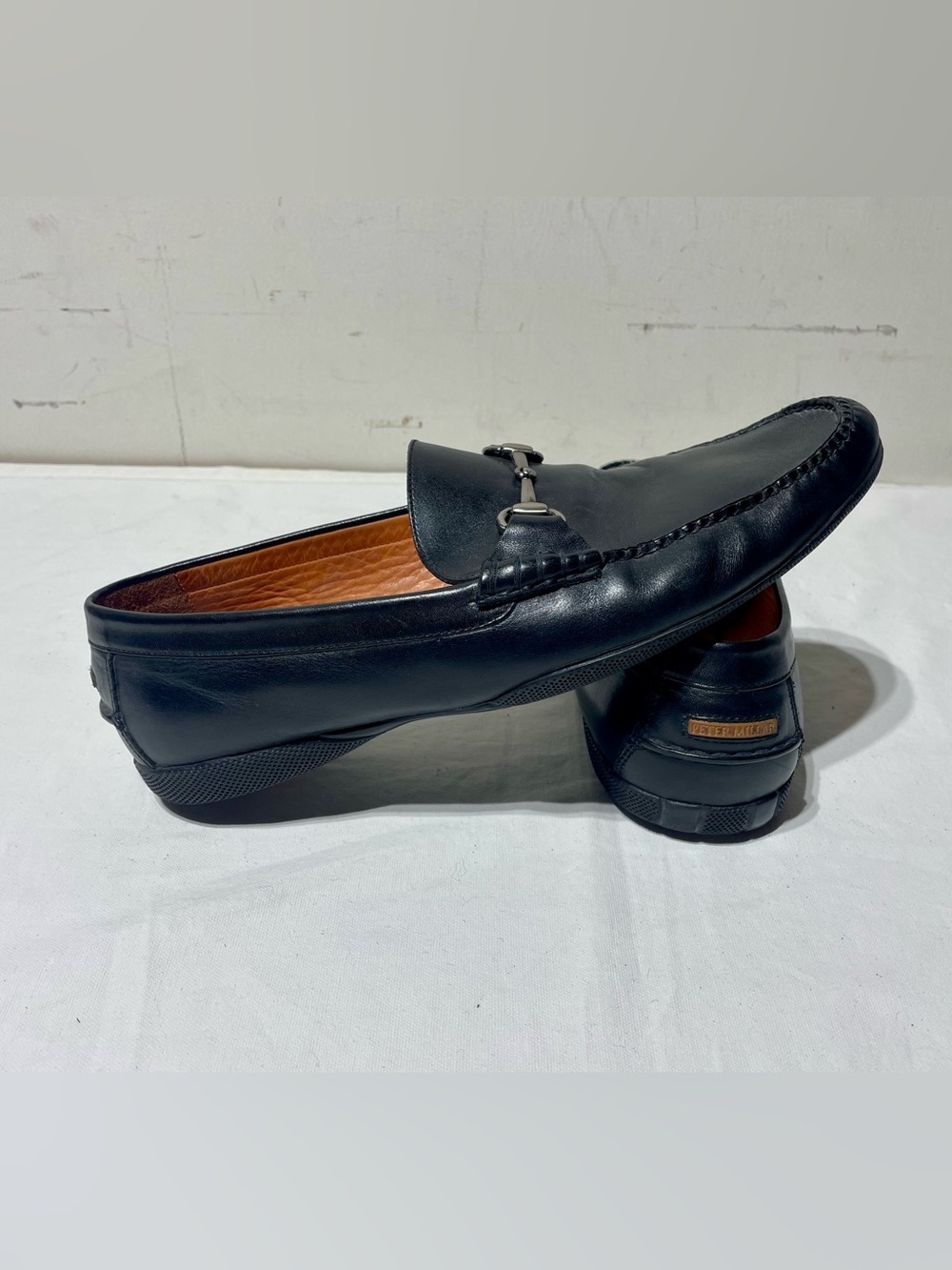 Peter Millar Bit Loafers Men’s 11 M Black Leather Driving Shoes Brazil